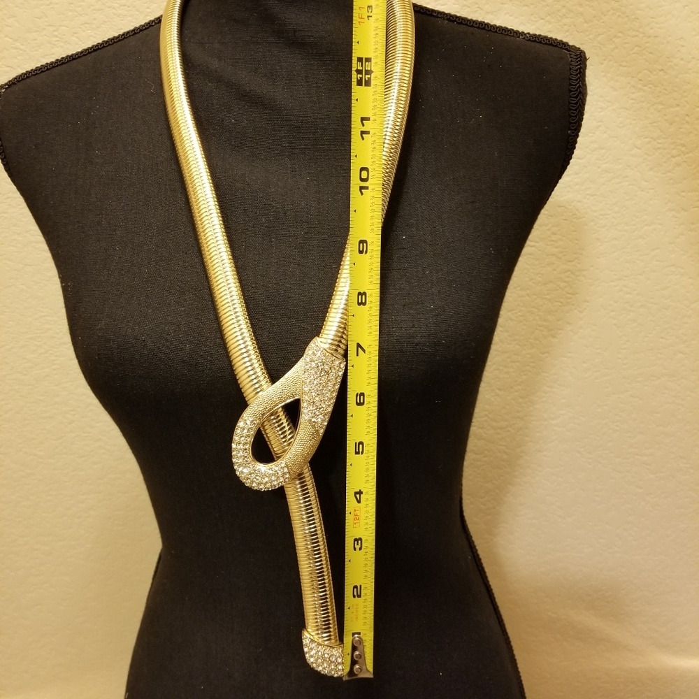 Large Statement Lariat Necklace - image 2